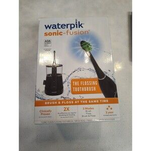 Waterpik Sonic-Fusion The Flossing Toothbrush Jet Black New in Box